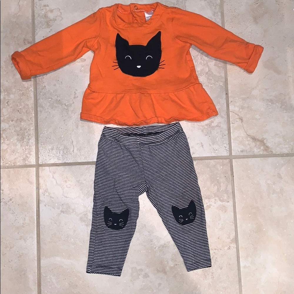 12month Carters Halloween Cat outfit